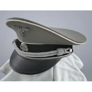 SS VISOR CAP OFFICER